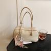 New Fashion Versatile Shoulder Bag Women's Casual Bag Solid Color Tote Bag