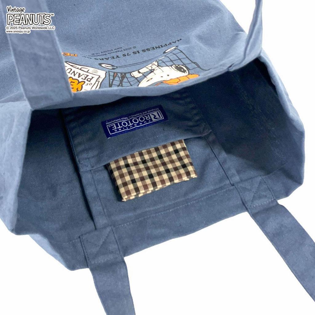 Snoopy Tote Bag for Women, Recycled Cotton, A4 Size, Portrait Style, Lightweight, IP.Tall.Peanuts-0T 8443