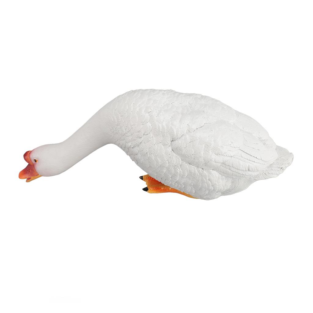 Resin Goose Statue Garden Decor Figurine Ornament for Pool Side Lawn Yard Outdoor Decoration Funny Housewarming Gift