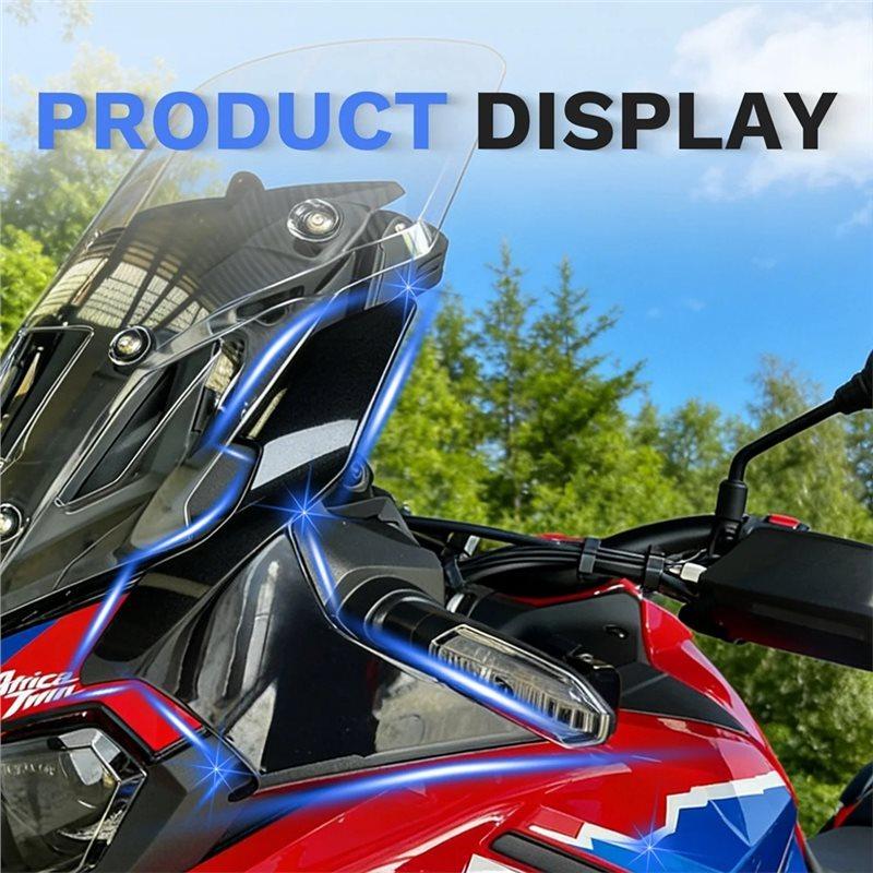 Motorcycle Windshield Side Panel Cover Topteng Upper Deflector For Honda CRF1100L CRF1100  Twin 2024-2025