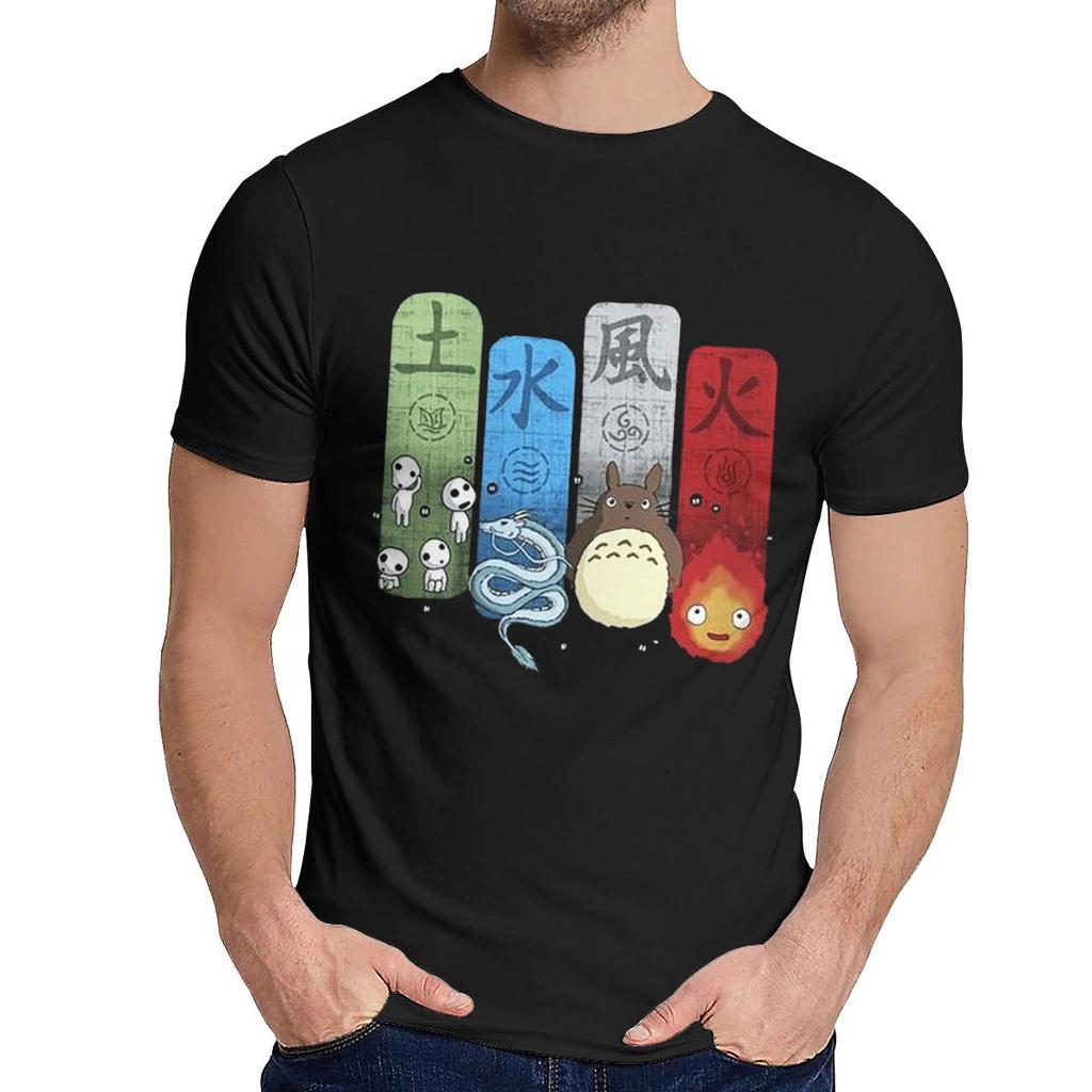 Comfortable Princess Mononoke Totoro Spirited Away T Shirt Men Summer Young Style Classic O Neck Homme