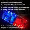 Rotes Blaues LED Schulter-Warnlicht Wasserdichtes Kleines Clip-on Warnlicht Wiederaufladbare Signallichter