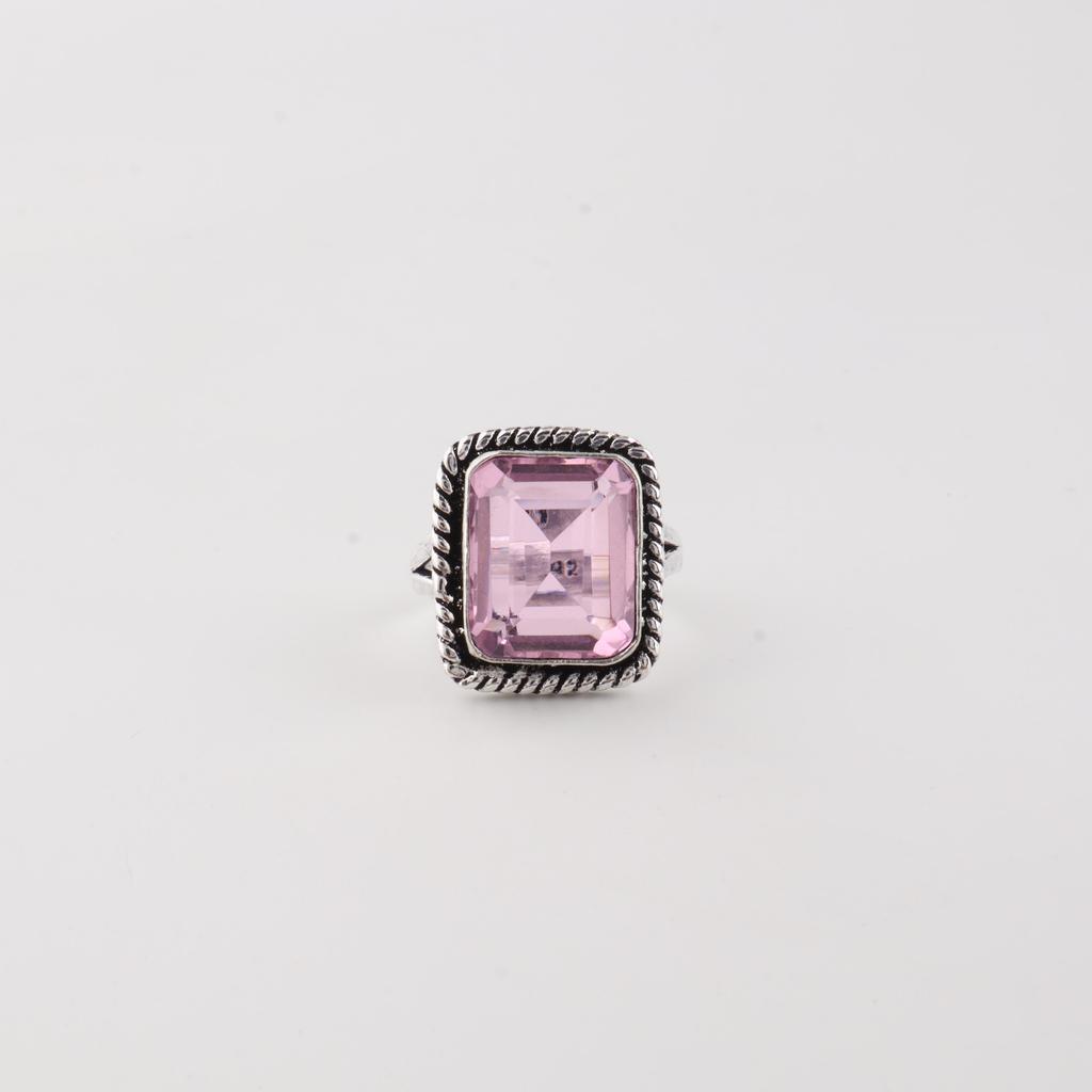 Morganite Gemstone 925 Sterling Silver Handmade Jewelry Designer Ring Gift For Her RR-71-9