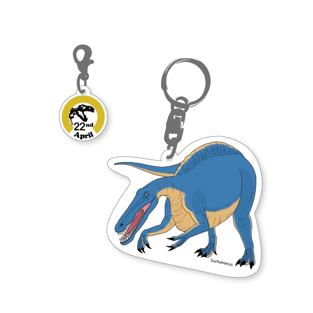 

Sun Contents 366 Days Paleontological Key Holder, Acrylic Key Holder, Dino Dino Kids Birthday Anniversary Keychain, April 22: Scotymouth