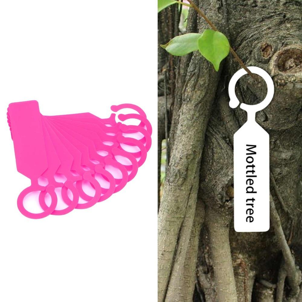 200Pcs Plastic Plant Tree Label Lightweight Garden Labels for Gardeners, Growers, and Plant розовый