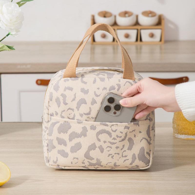 Ink Pattern Lunch Bags For Women Insulation Bento Pack Aluminum Foil Rice Bag Meal Pack Ice Pack Student Bento Lunch Bags