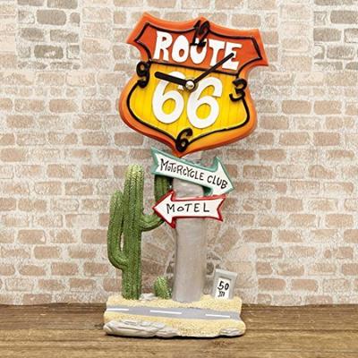 Amerikan masa Route 66 obje iç mekan masa mini Setagaya Amerikan ürünleri saat, RT66, d'art, saat, saat, hediye, saat, Taban, eskiler,