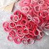 50-200Pcs Children Candy Color Hair Band Girl 3 CM Basic Multicolored Hair Tie Ponytail Hold Elastic Scrunchies Hair Accessories