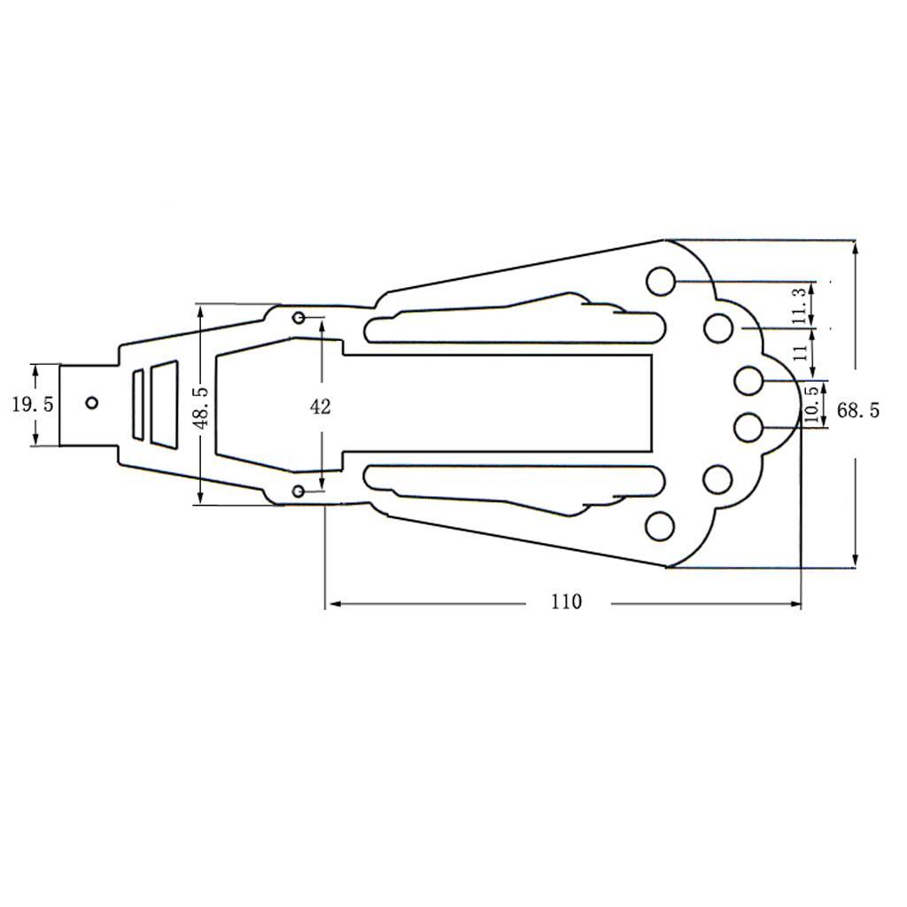 Easy To Install Metal Guitar Tailpiece Bridge With Sturdy And Durable Construction Easy To Install