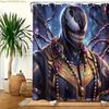 [Authorized]1pc Marvel Venom Bathroom Blockout Shower Curtain Decor, Great Housewarming Gift, Modern Home Decor, Bathroom Show