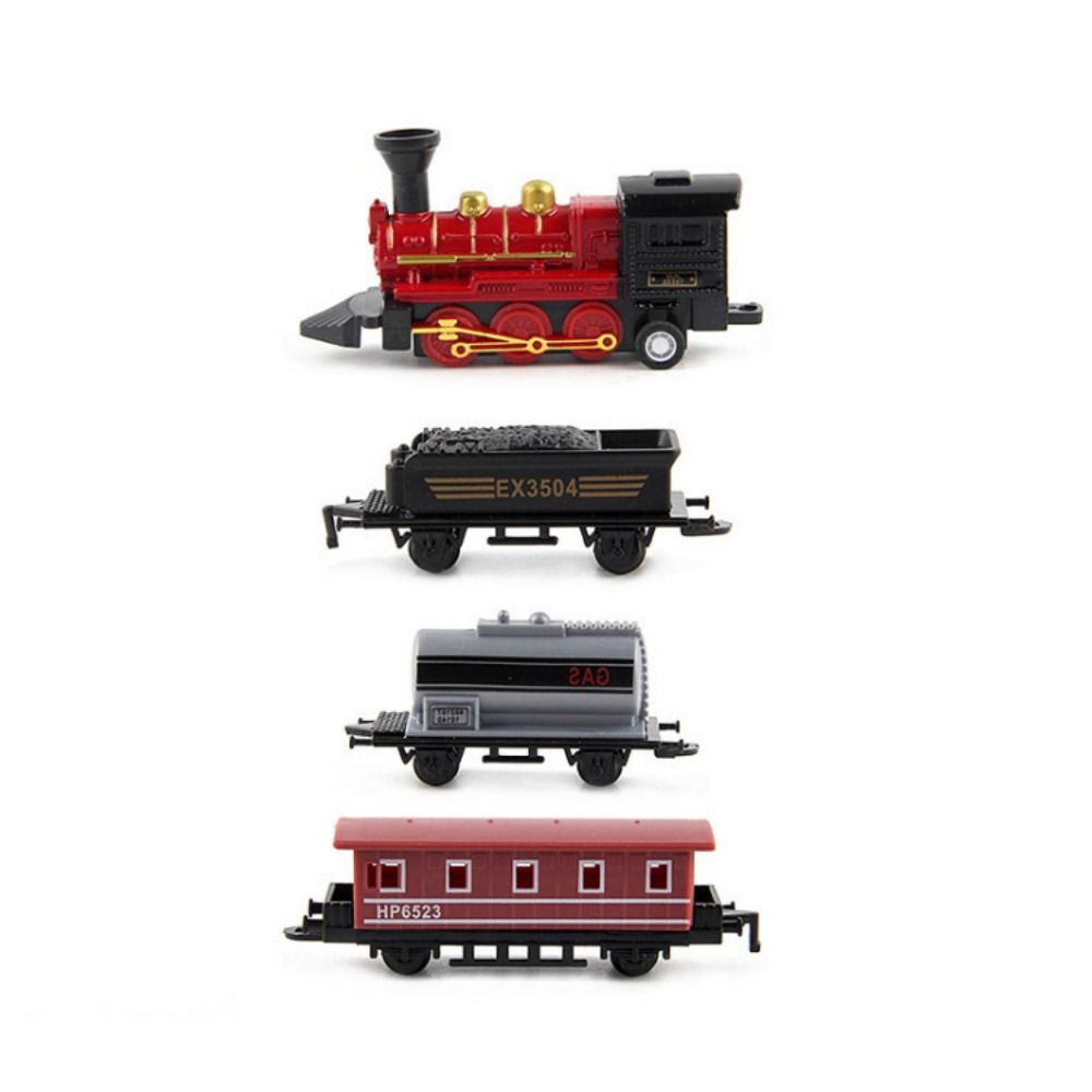 Pull-back Pull Back Model Train Miniature Simulation Train Toy  Birthday Gift