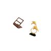 TV Remote Organizer Dolphin Figurine Desktop Storage Box Modern Lifelike Collectible Desk Organiser