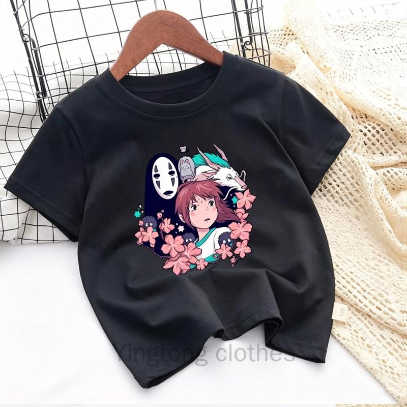 Totoro Cute T-shirts Unisex Fashion Short Sleeve Cartoon Anime Pattern Printed T-shirt Summer Clothes Comfortable Soft Tops Gift