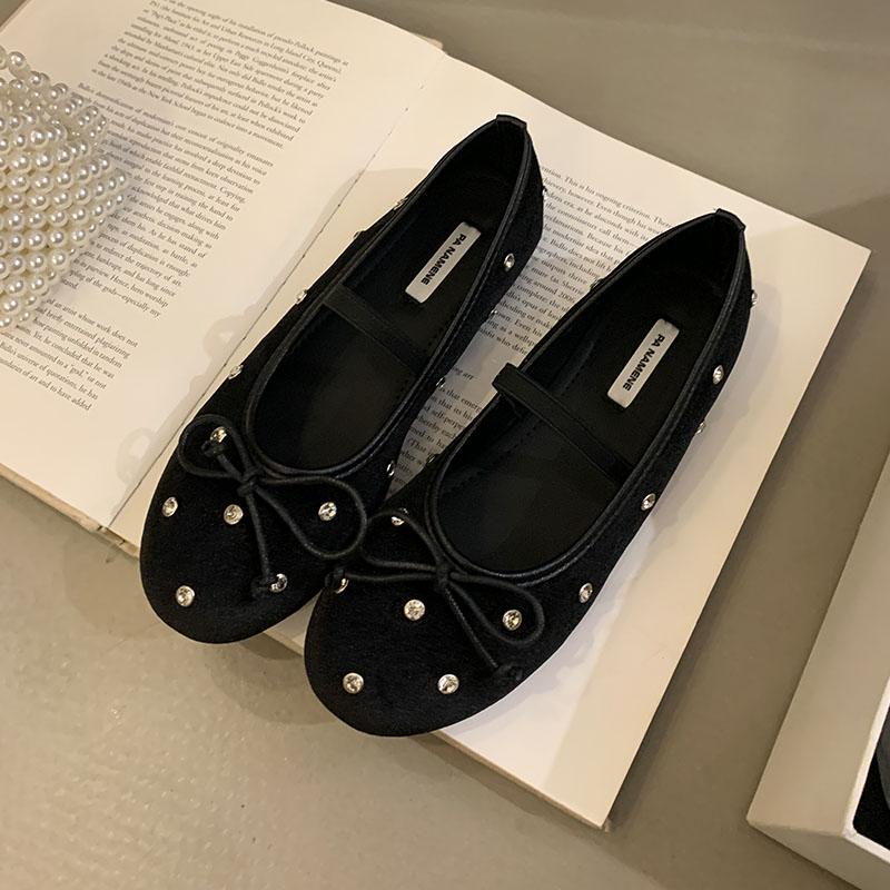 

Мода Роскошная Мода Блестящие Женские Балетки Слипоны Женская Обувь Мелкие Балетки с Бантом-Бабочкой Обувь Балетки с Обувью Для Женщин леди 35 чёрный