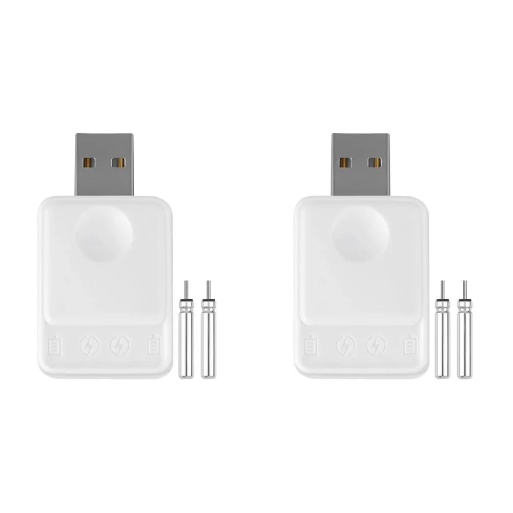 1-5 Stück Angelfloat Wiederaufladbare CR425 Batterie mit 2 Löchern Schwimmer Zubehör Leuchtend USB-Ladung Nacht Helles Blinklicht