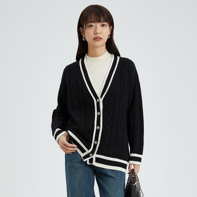 Women's Versatile V-Neck Knit Cardigan