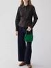 Women's Retro Plaid Pleated Waist Shirt - New Autumn/Winter Slim Lapel Top