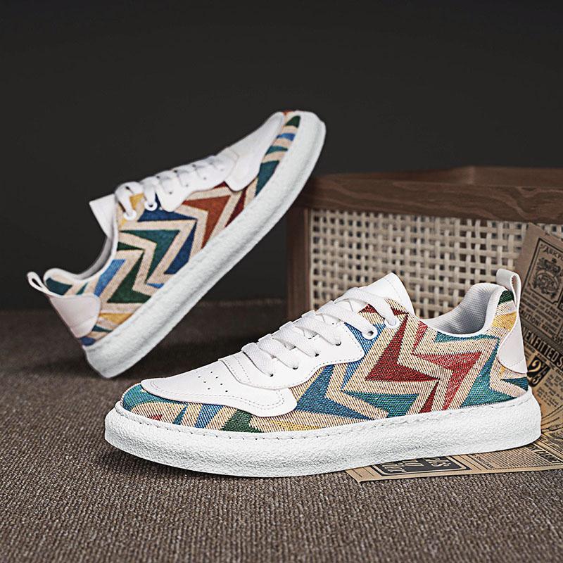 Herren Walking Schuhe Sommer Atmungsaktiv Komfort Flache Sneaker Täglich Lässig Leicht Trendige Tennisschuhe für Mann