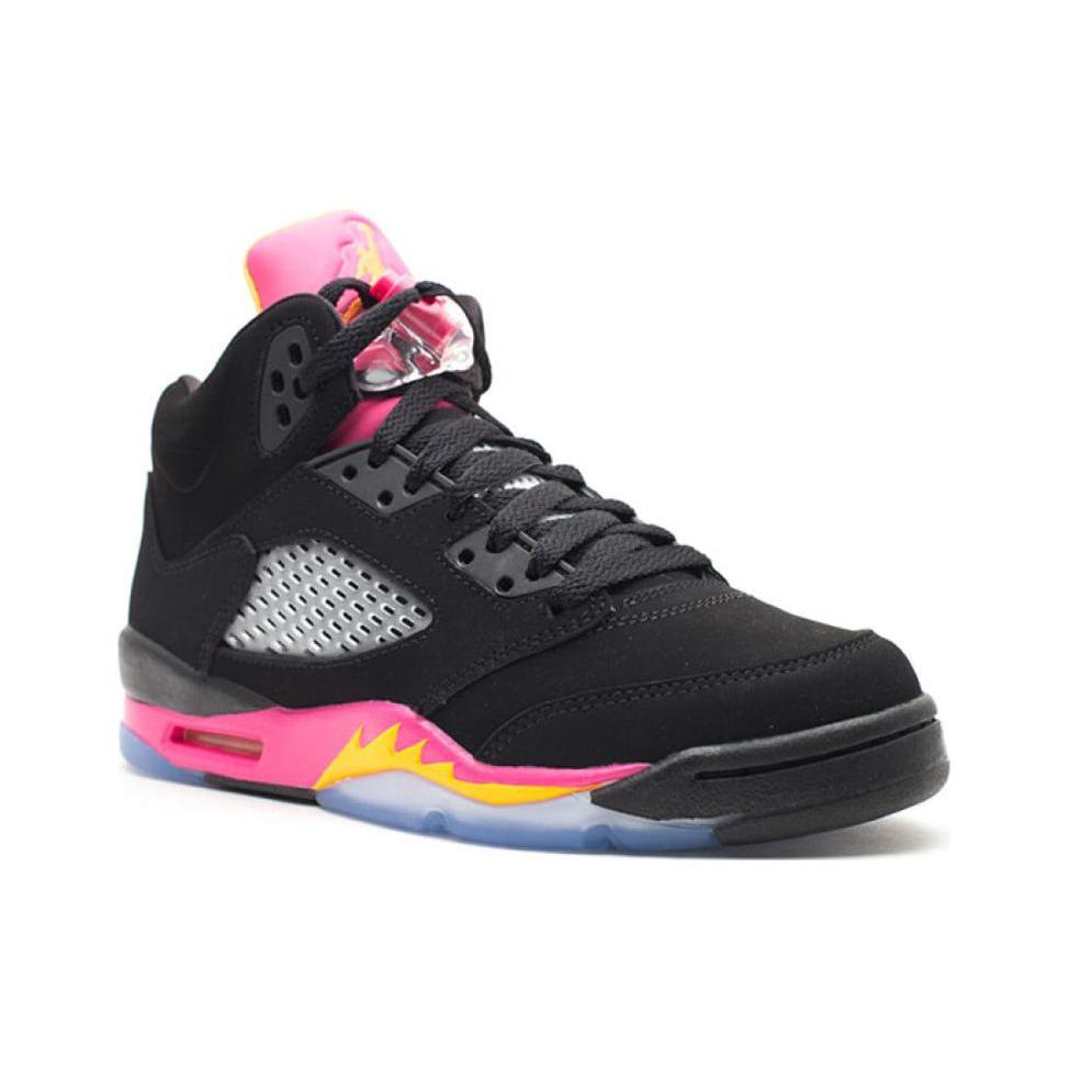 New JORDAN 5 Retro Black Pink GS 440892-067