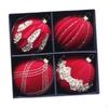 4 Pieces Christmas Ball Ornaments Tree Hanging Reusable DIY Gift Xmas Decor for
