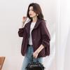 Women's Casual Solid Hooded Long-Sleeve Jacket