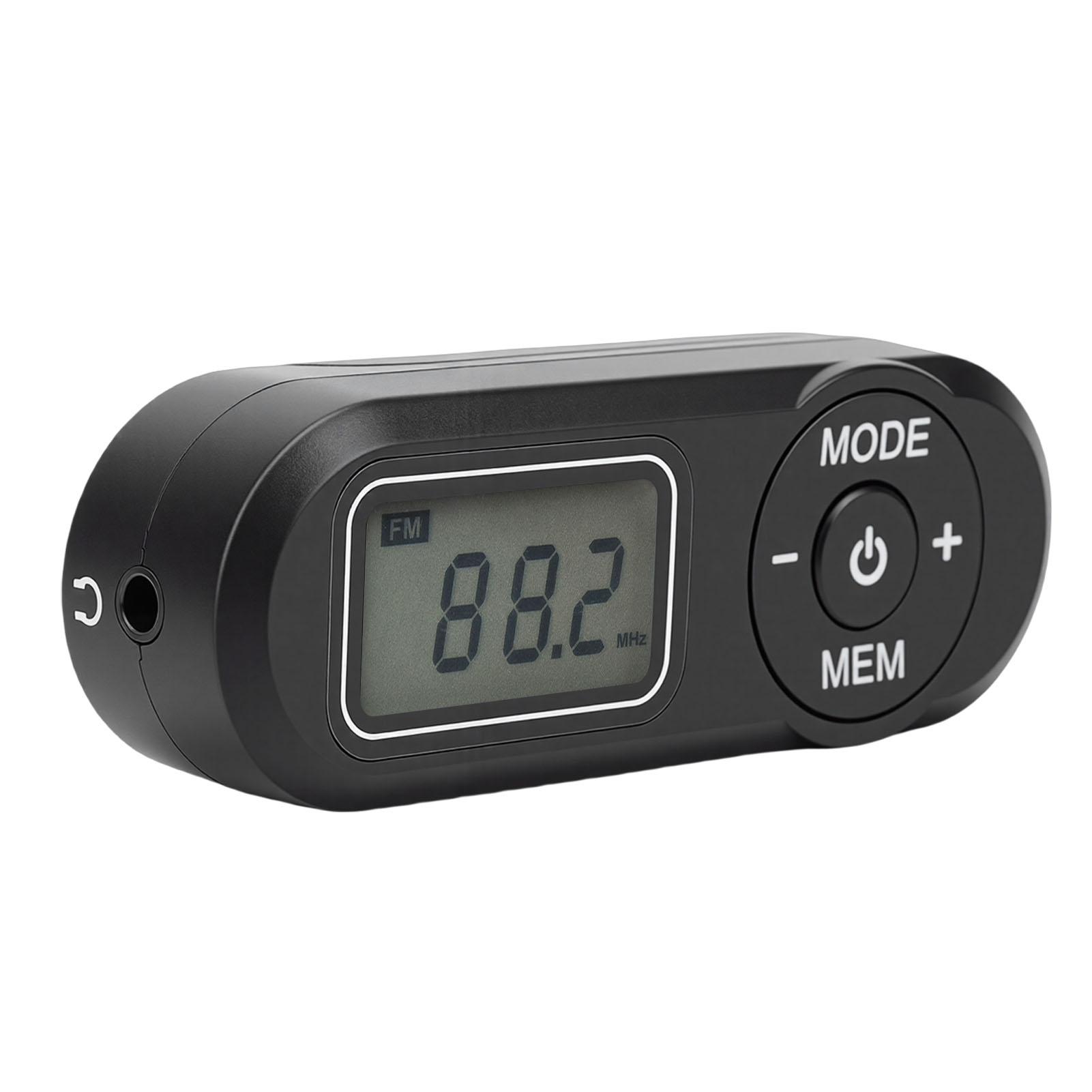 

Personal Portable FM Radio Digital Pocket Radio Conference Receiver with Earphones for Walking Jogging Exercising