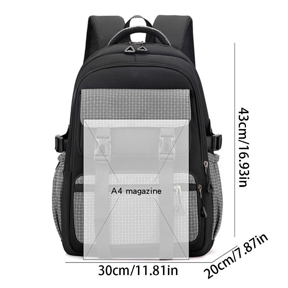 Multi-Compartment Student Backpack Waterproof Travel Laptop Rucksack School Bag  Outdoor Activities