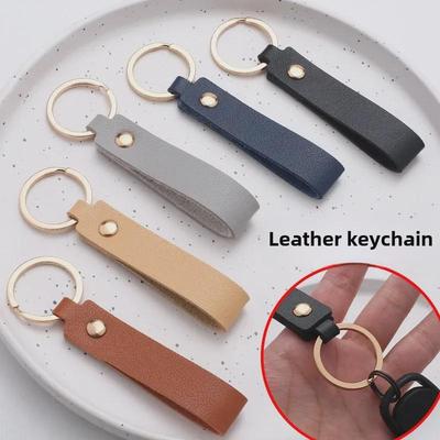 Portachiavi con ciondolo in pelle PU a pois - Accessorio per chiave auto e regalo aziendale