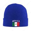 Mexico Flag Knitted Hat For Men Women Knit Hats Winter Beanies Skull Cap Unisex Black