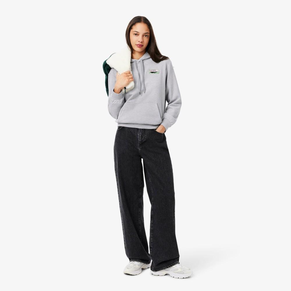 Lacoste Women's Tennis Court Patch Hooded Sweatshirt SF6189-55NCCA