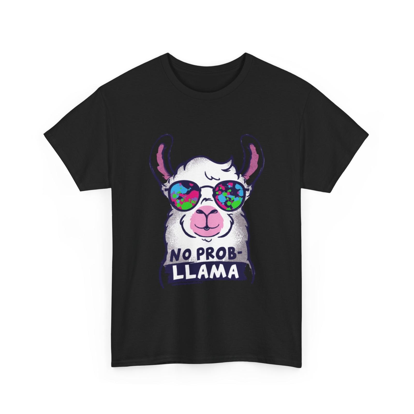 Llama T-Shirt | No Problem Shirt | No probllama Shirt Unisex T-Shirt S