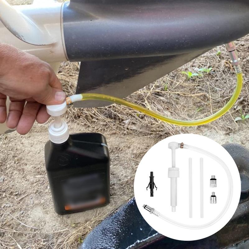 8CC Gear Oil Pump Featuring 38 Inch Hose and 8 Mm 10 Mm Adapters for Motor Cleaning and Oil Extraction On For Ships and Vehicles