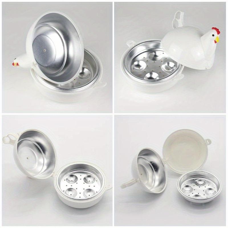 Lovely Chicken Shaped Egg Boiler Steamer 4 Eggs 1Egg Microwave Egg Cooker Cooking Tool Kitchen Accessories