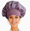 Shower Wide Brim Elastic Satin Hair Care Cap - Women's Sleep, Salon, and Shower Use