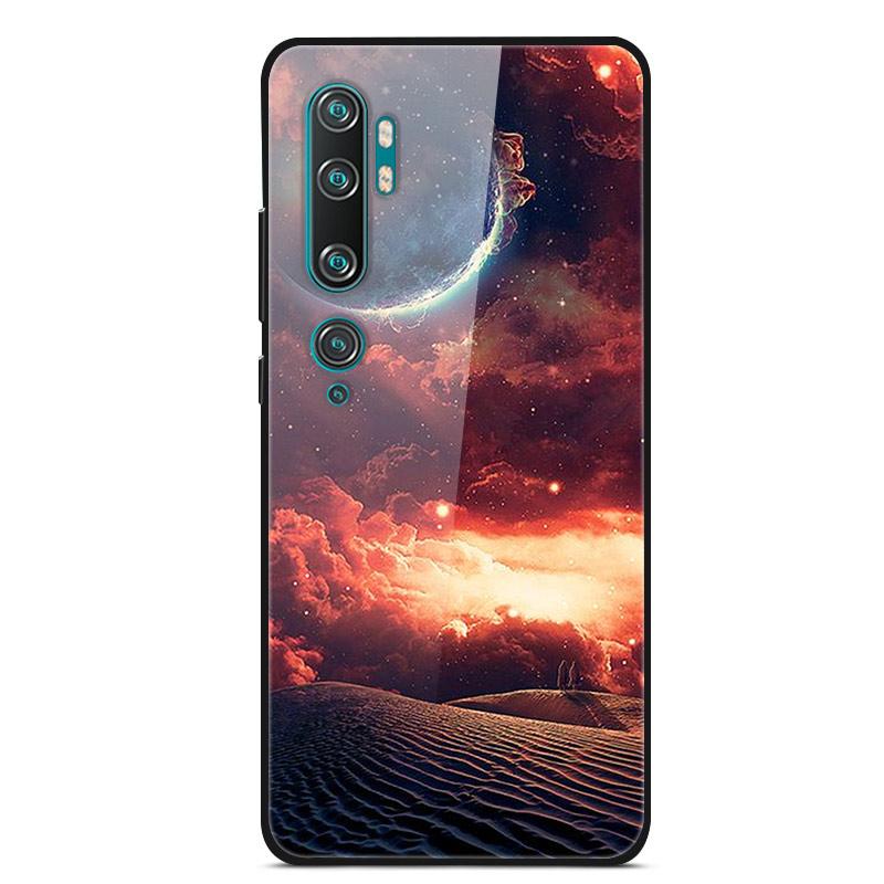 Luxury Cover Case for Xiaomi Mi Note 10 Pro Tempered Glass Cover Silicone Phone Case for Xiaomi Redmi Note 10Pro 10 Pro Cases