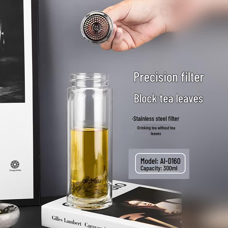 Ai Qi Wu Double-Wall Glass Water Cup