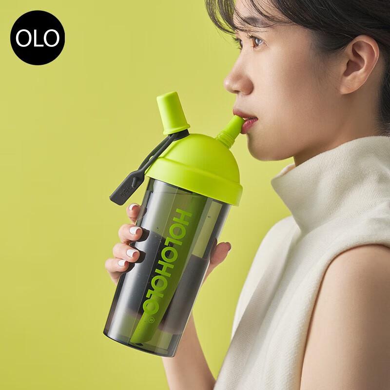 HOLOHOLO Portable Dual-Drink Straw Tumbler 720mL