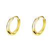 Glossy Round Metal Stud Earrings & Ear Cuffs for Women - European & American Fashion