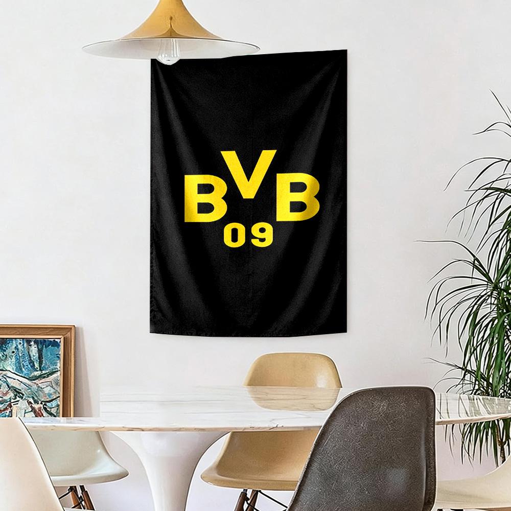 Borussia Dortmund Wall Decor Tapestry Art For Pet Memorial Birthdaywedding Party Backdrop Family Gift