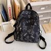Mini backpack niche Japanese Korean version lightweight small schoolbag printed college style simple girl small backpack