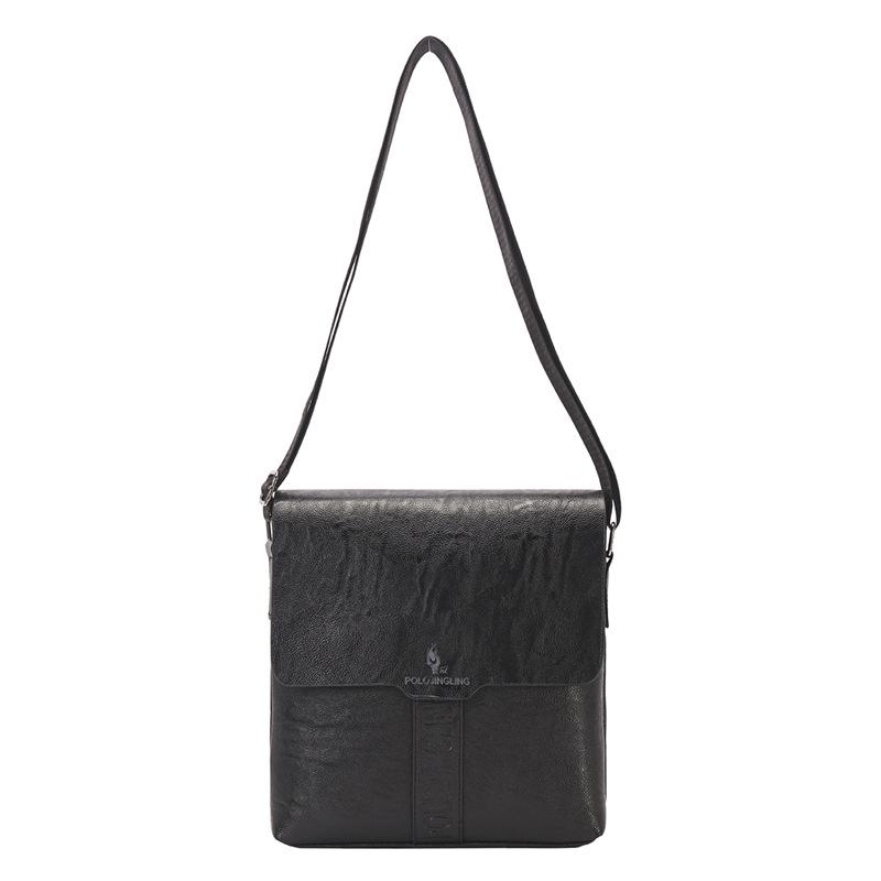 

Men s PU Leather Crossbody Bag - Business Casual Vertical Shoulder Bag чорний