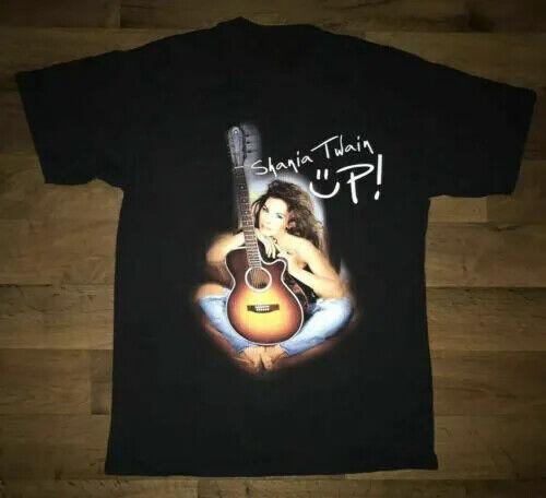 New Shania Twain 2003 UP Tour Concert Short Sleeve All SIze Black T-shirt Unisex T-Shirt S