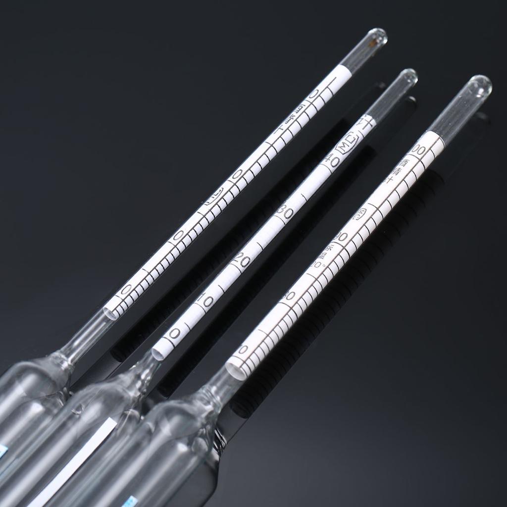 3ks Hydrometer Alcohol Meter Vinometer Tester + Teploměr Gadget 0-100%