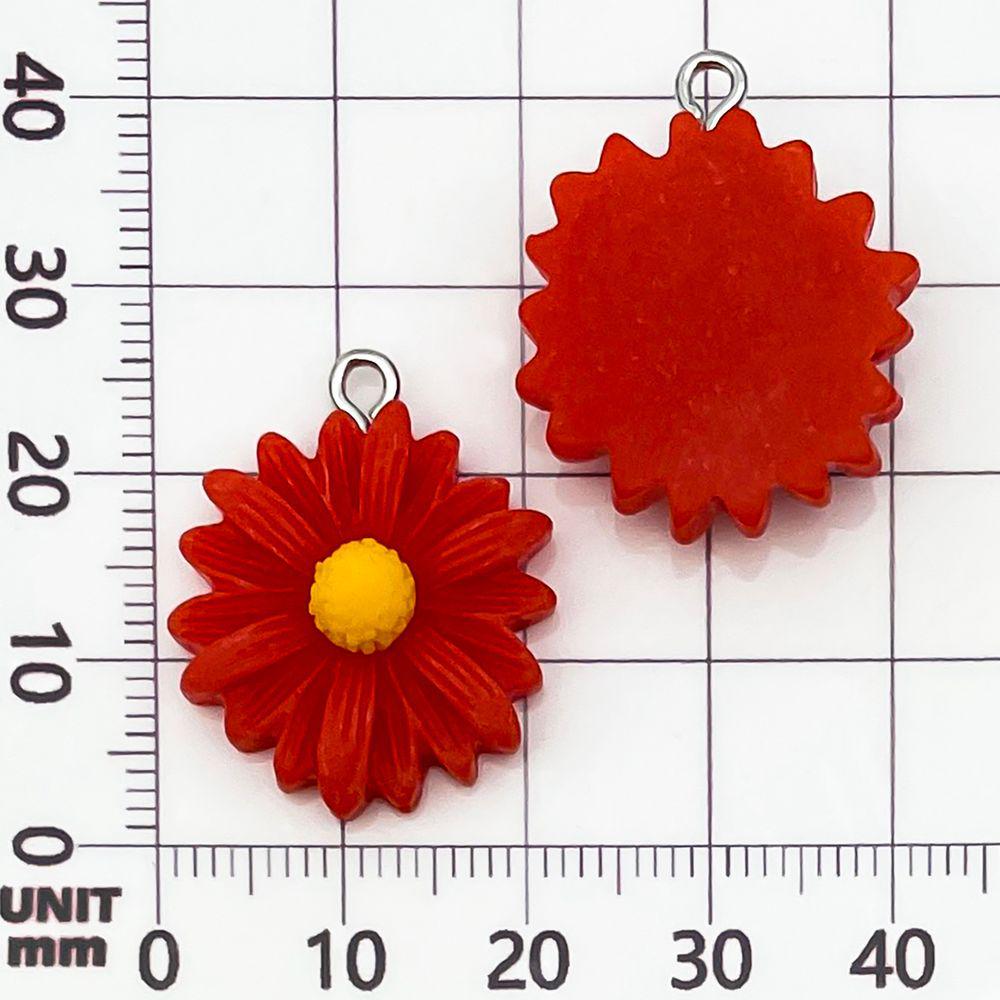 10-Color Resin Daisy Flower Charms for DIY Bracelets & Necklaces