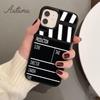 Clapper board Phone Case for iPhone 11 12 13 14 Pro Max mini X XR XS SE 2020 5 6S 7 8 Plus Samsung Galaxy S21 S22 Cover shell