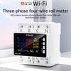 AC 85-290V 80A Tuya WIFI Chytrý jistič Třífázový 4vodičový Lištový voltmetr KWH Měřič spotřeby energie Dálkové ovládání přes aplikaci