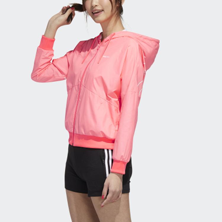 Adidas Neo Favorites Windbreaker Women Jackets Bright-Pink GJ5336
