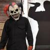 Vtipná klaunská maska Nastavitelné oční otvory pro Halloweenské večírky Cosplay a žerty Dospělý latexový kostýmní doplněk