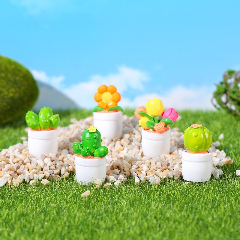 Mini Cactus & Succulent DIY Decor Set for Desktop & Car
