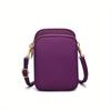 Bolso Mini para Mujer Bandolera con Cremallera Bolso de Hombro Monedero para Teléfono Móvil Billetera Multifuncional Vertical Negro Bolsos Bandolera para Caminar
